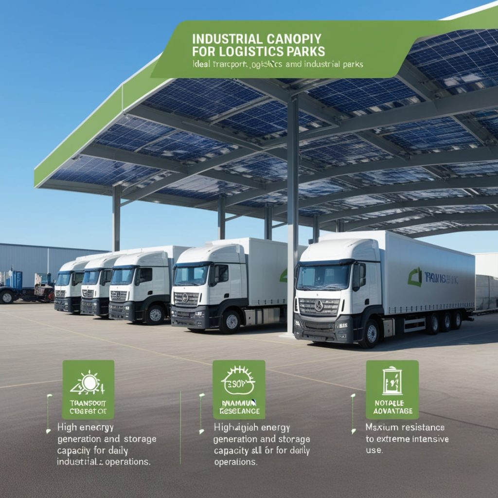 Marquesinas Industriales para Parques Logísticos