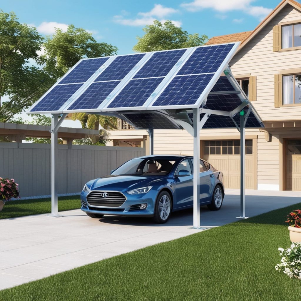 marquesina solar para un solo coche