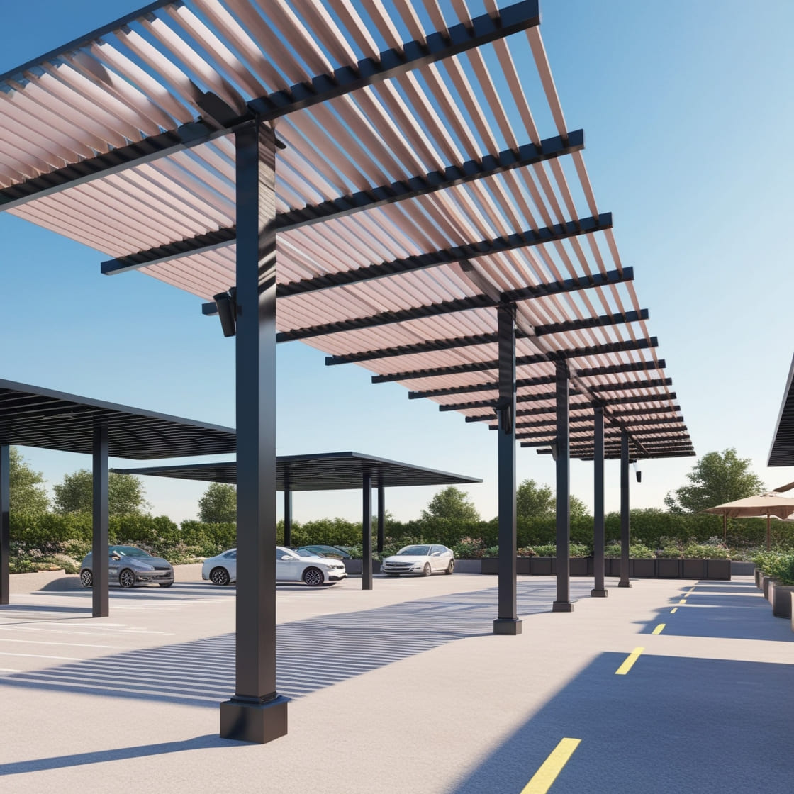 pergola solar híbrida