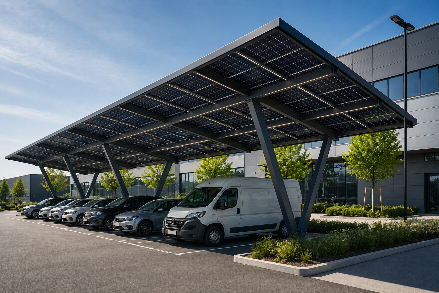 Marquesinas solares para empresas