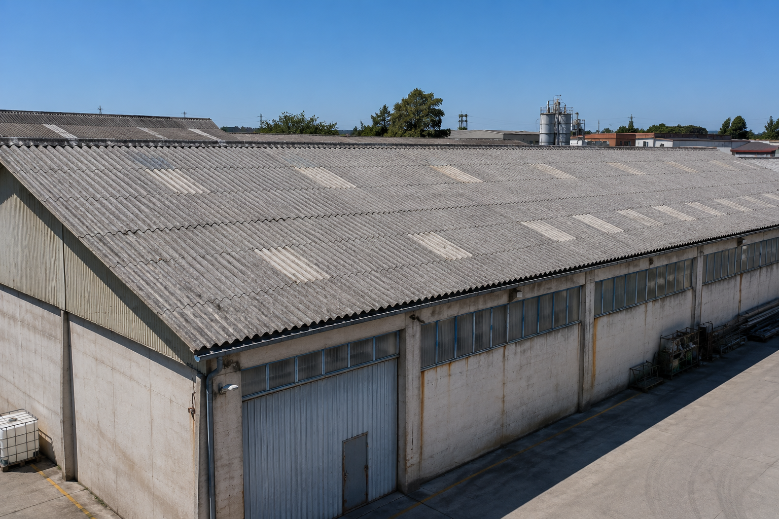 Retirada de amianto nave industrial