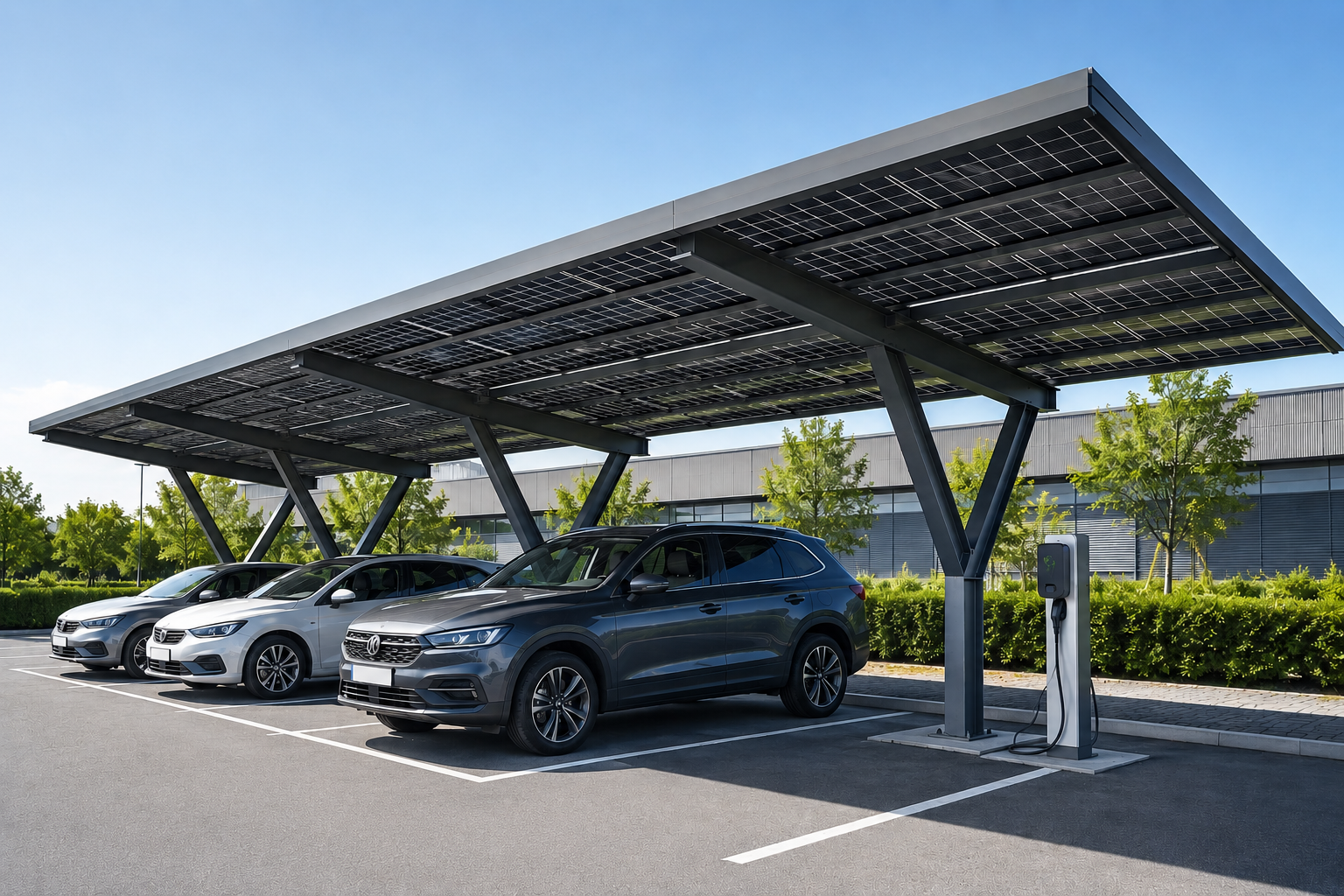 Marquesina solar fotovoltaica