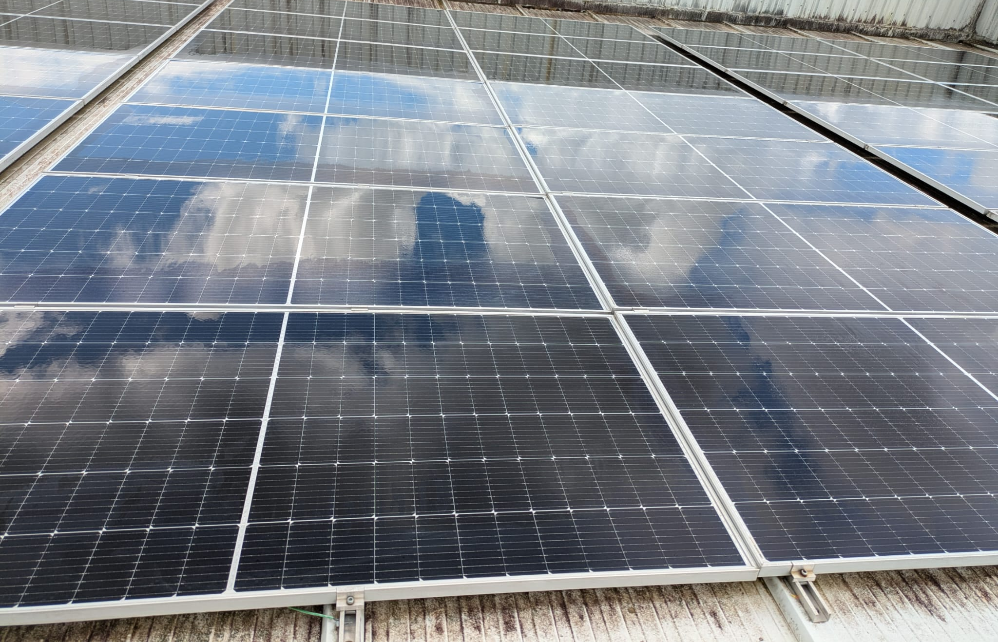 Panel solar con mantenimiento profesional — Isberoal
